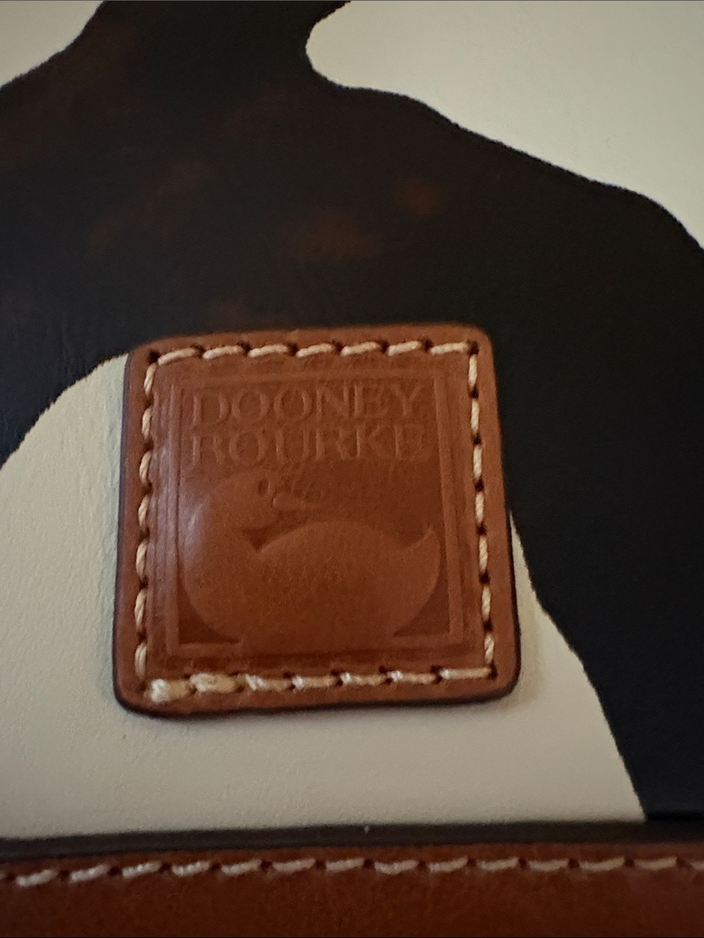 Dooney & Bourke Zebra Leather Zip Crossbody - Picture 2 of 12